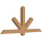 Ekena Millwork Kennewick Timber Gable Bracket, Western Red Cedar, 60"W x 27"H x 3 1/2"D x 3 1/2"F, 11/12 Pitch GBW060X27X0404KEN00SWR - alternate 5